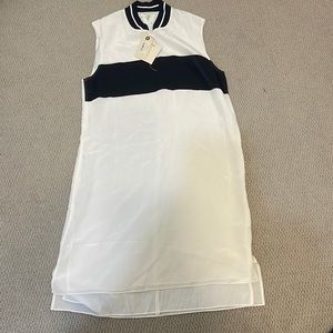 Rag and Bone White Nico zip dress NWT